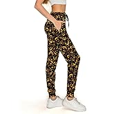 Leggings Depot Women's Popular Print High Waist Premium Jogger Track Pants(S-3X) BAT1