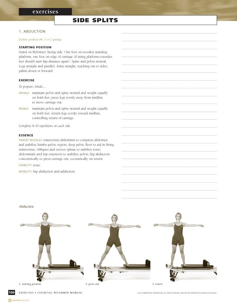 Stott Pilates Essential Reformer Manual-2nd Edition : Exercise Equipment : Sports & Outdoors