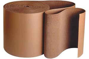 Aviditi Corrugated Cardboard Roll, 3" x 250', Single Face, A-Flute, Kraft, Flexible Wrap for Protecting Glass, Metal and Other Fragile Items from Scratches, Chips or Breaks, 1 Roll