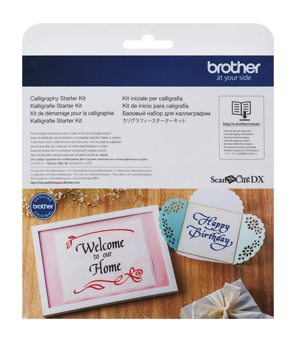 Brother calligraphy starter set - for entering the world of calligraphy (only for ScanNCut DX series),CADXCLGKIT1