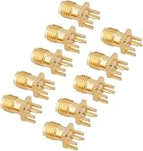 Yosoo Health Gear SMA Female Jack Connector PCB Panel Mount Plug 4 Pins view 4