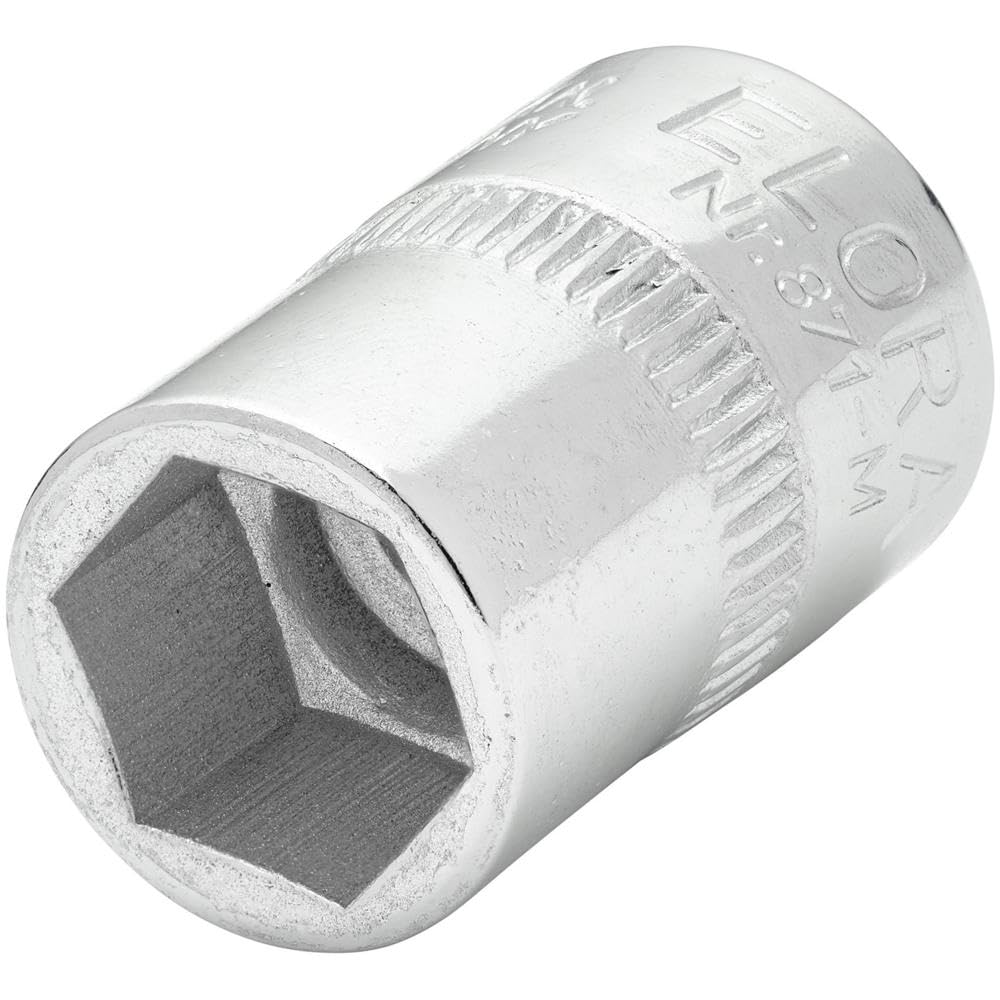 Draper 15227 Elora Hexagon Socket, 12mm Ø, 3/8" Square Drive — image 1
