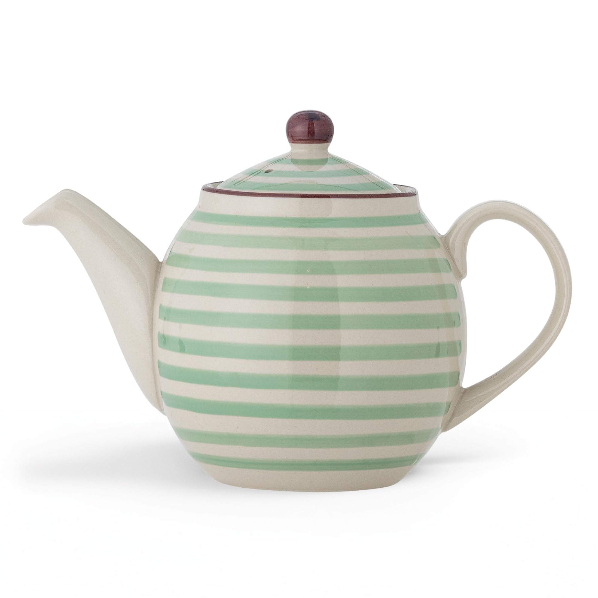 Bloomingville Patrizia 21105933 Teapot Stoneware 1200 ml Dishwasher Safe Tea Kettle Green