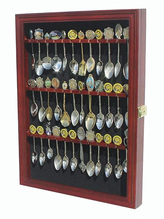 Tea Spoon Souvenir Spoon Display Case Rack Real