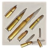 MINFEIDMS Bullet Silicone Molds Bullet Fondant