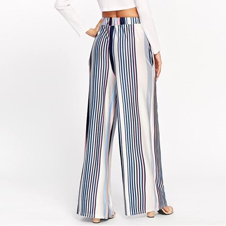 Pantalones mujer a rayas de Lana 100% | Sumissura