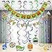 JOYIN 18 PCS Football Hanging Swirl Decorations, Football Touchdown Party Banners, Sport Game Day Party Supplies