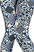 VIV Collection Regular Size Printed Brushed Leggings (Blizzard Bloom)