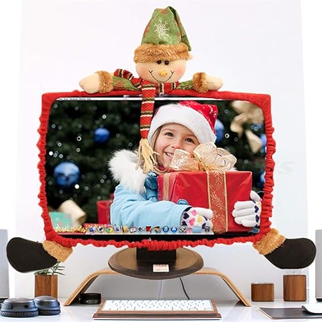 Babbo Natale 3d Con Elastici.Monitor Di Computer Di Decorazioni Natalizie Elastico Di Copertura Antipolvere Monitor Schermo Di Visualizzazione Copertura Per Home Office Di Natale Capodanno Idee Regalo Reindeer Amazon It Elettronica