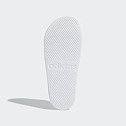 adidas Women's Adilette Aqua Sandal, White/Core