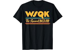 Stranger Things Season 5 WSQK The Squawk 94.5 FM Retro Logo T-Shirt