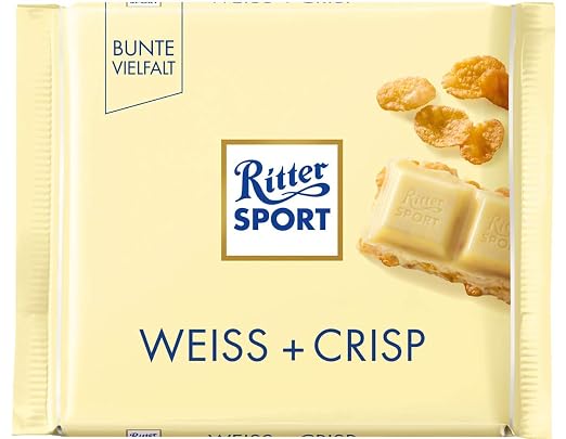 Ritter Sport Weiss Crisp 10 X 100 G Weisse Schokolade Mit
