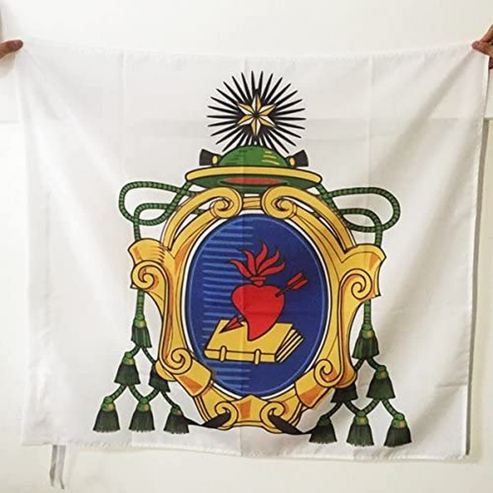 AZ FLAG - Order of Saint Augustine Flag - 3x3 Ft - 100% Polyester Augustinians Banner with Sleeve - Fade Resistant - Vivid Colors - 3' x 3' Feet - 90x90 Cm