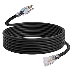 EP 15 Ft Lighted Outdoor Extension Cord - 12/3 SJTW