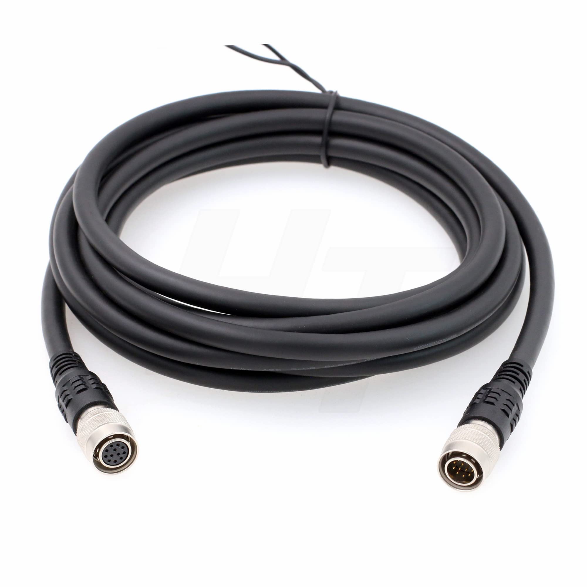 HangTon 12 Pin Hirose Male to Female Cable for Sony DXC-950 990 XC-HR XC-ST50 Hitachi CCD Camera (5 meter)