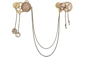 BLESSUME Unisex Steampunk Brooch Lapel Pin