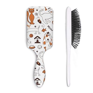 Amazon Com Cats And Dogs Meow Woof Unisex Hair Brushes Stylish