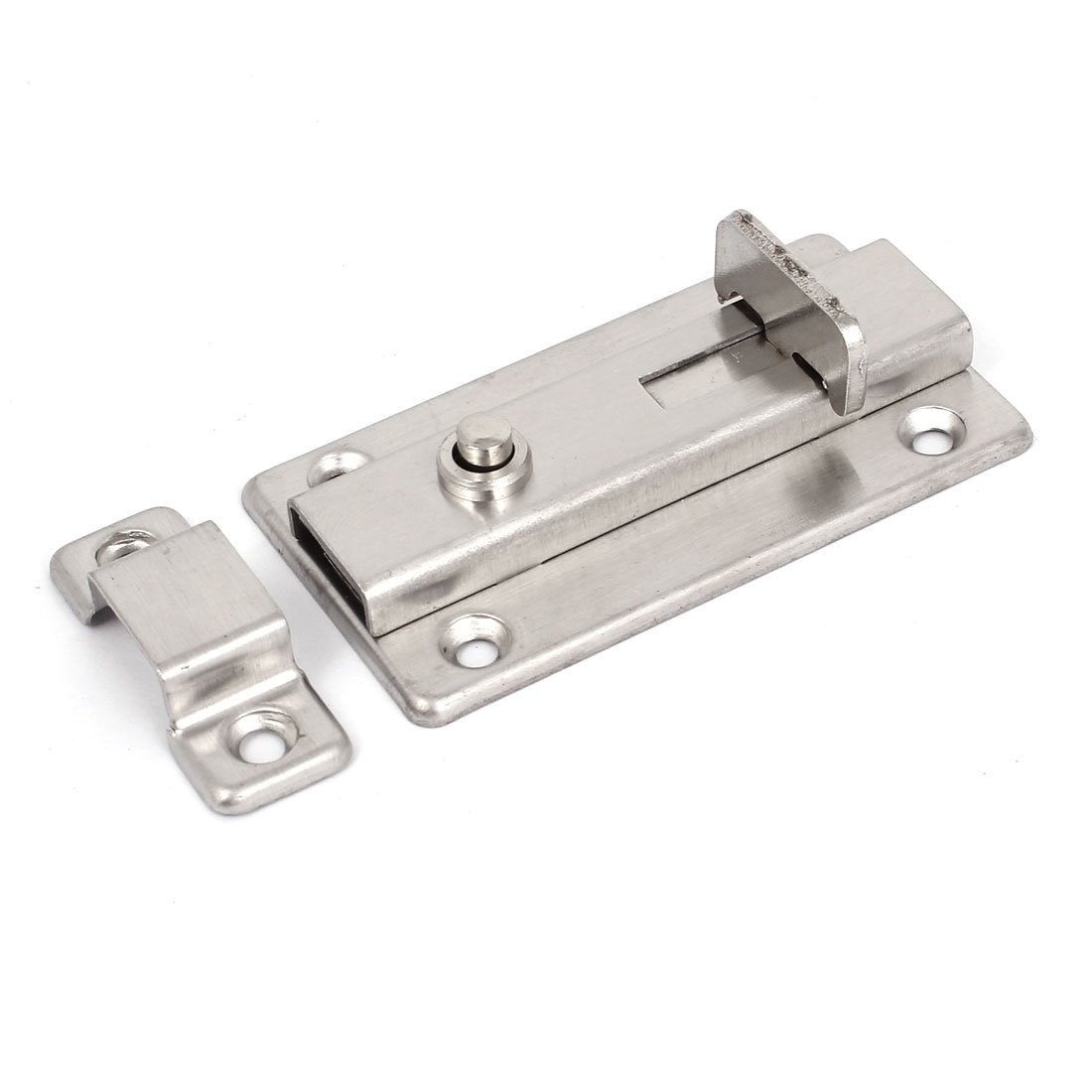 Sourcingmap 3-inch Length Stainless Steel Door Latch Sliding Lock Barrel Bolt
