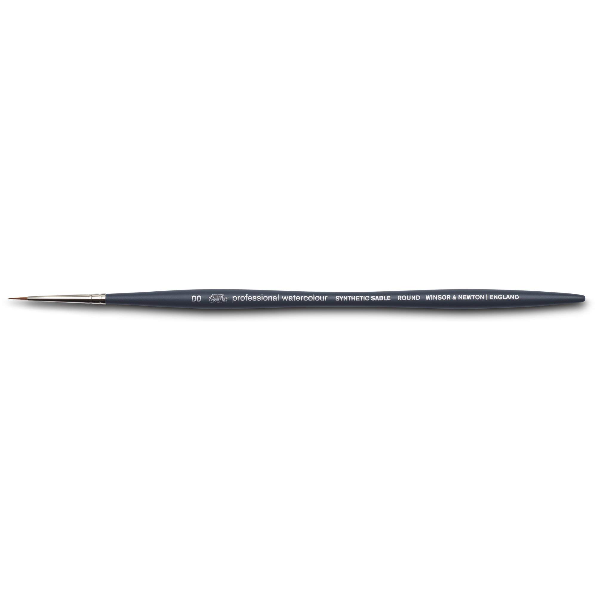 Winsor & Newton 5011120 Professional Watercolour Brush, Painting Brush for Watercolours with Synthetic Fibres, Ergonomic Handle, Durable & Dimensionally Stable, Short Handle, Round Brush No. 00