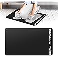 Under Desk Elliptical Mat - Non-Slip Exercise Equipment for Peloton Bike, Small Exercise Mat for Desk Workout Equipment