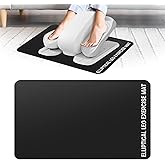 Under Desk Elliptical Mat - Non-Slip Exercise Equipment for Peloton Bike, Small Exercise Mat for Desk Workout Equipment