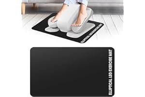 Under Desk Elliptical Mat - Non-Slip Exercise Equipment for Peloton Bike, Small Exercise Mat for Desk Workout Equipment