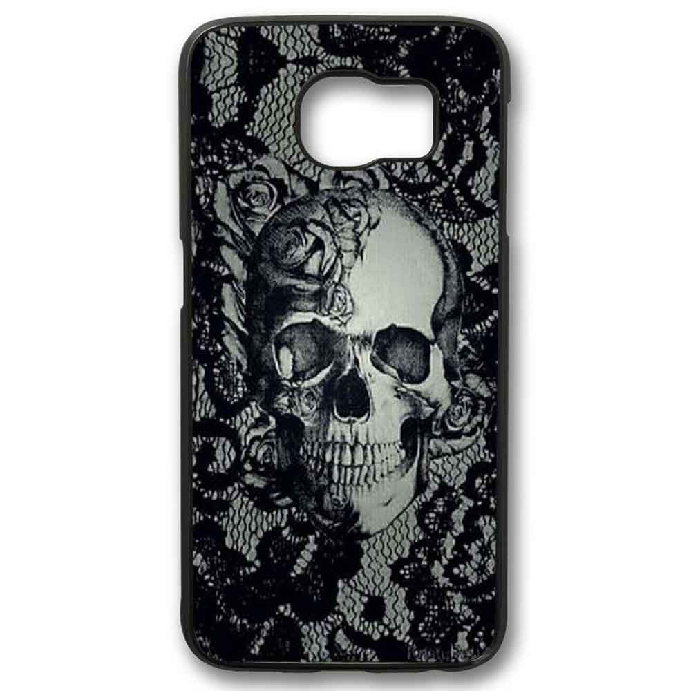 Skull Wallpaper For Samsung Galaxy S6 Edge Black Amazon Com Cell Phones Accessories