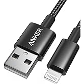 Anker USB A to Lightning Cable(6FT, 1Pack), MFi Certified Nylon USB to Lightning Cord for iPhone 14/13/12/11 Pro/11/XS MAX/XR