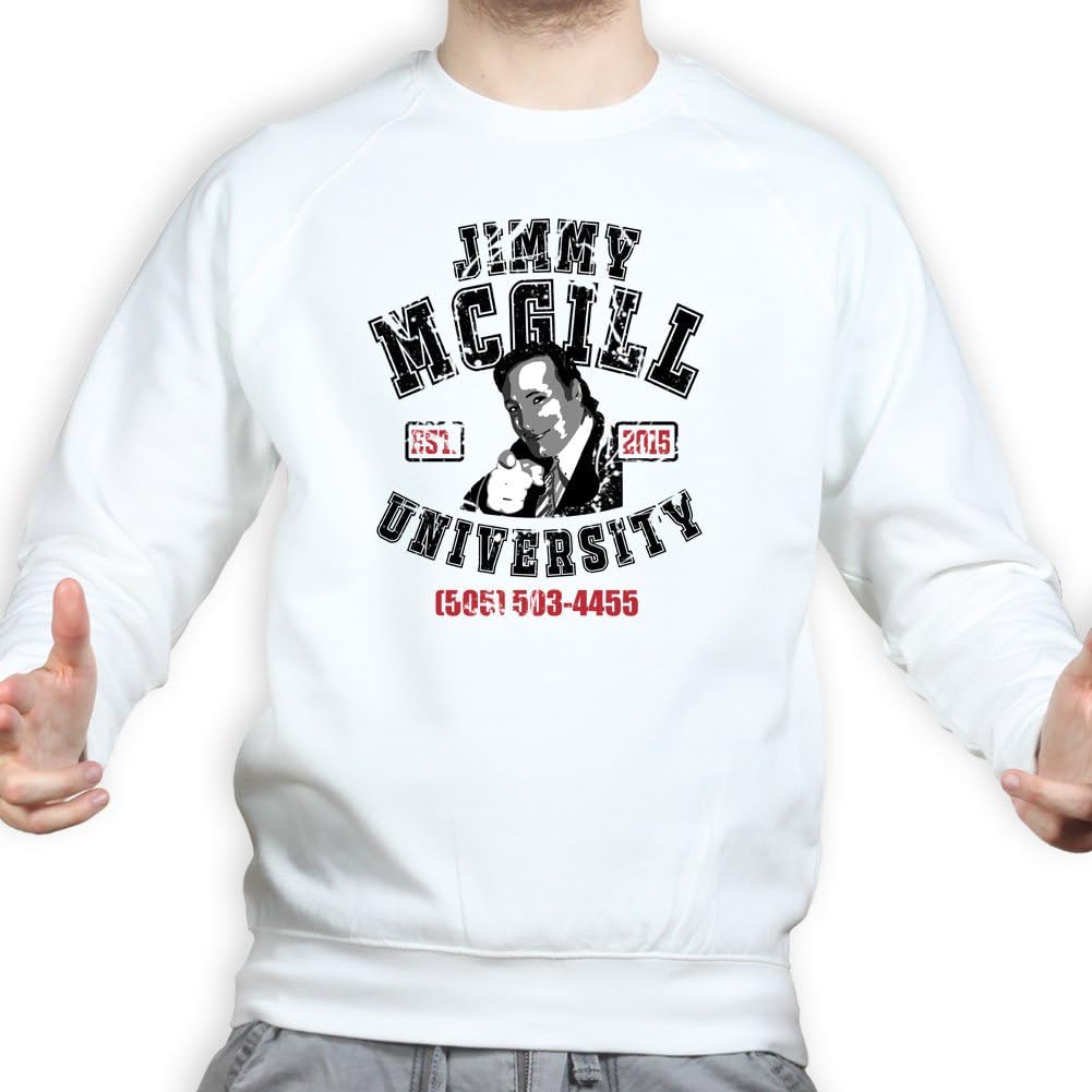 JJimmy McGill Law School University Sweatshirt 3XL White