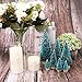CEWOR 48pcs Mini Christmas Trees Artificial Mini Sisal Trees Bottle Brush Trees Artificial Snow Frost Trees for Christmas Home Holiday Party Decorations (Blue-Green,6 Sizes)