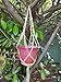 Magnolian 3 Pack Macrame Plant Hanger Indoor Outdoor Hanging Planter Basket Jute Rope Handmade Knotted Plant Hanging Holder 4 Legs 42 Inch