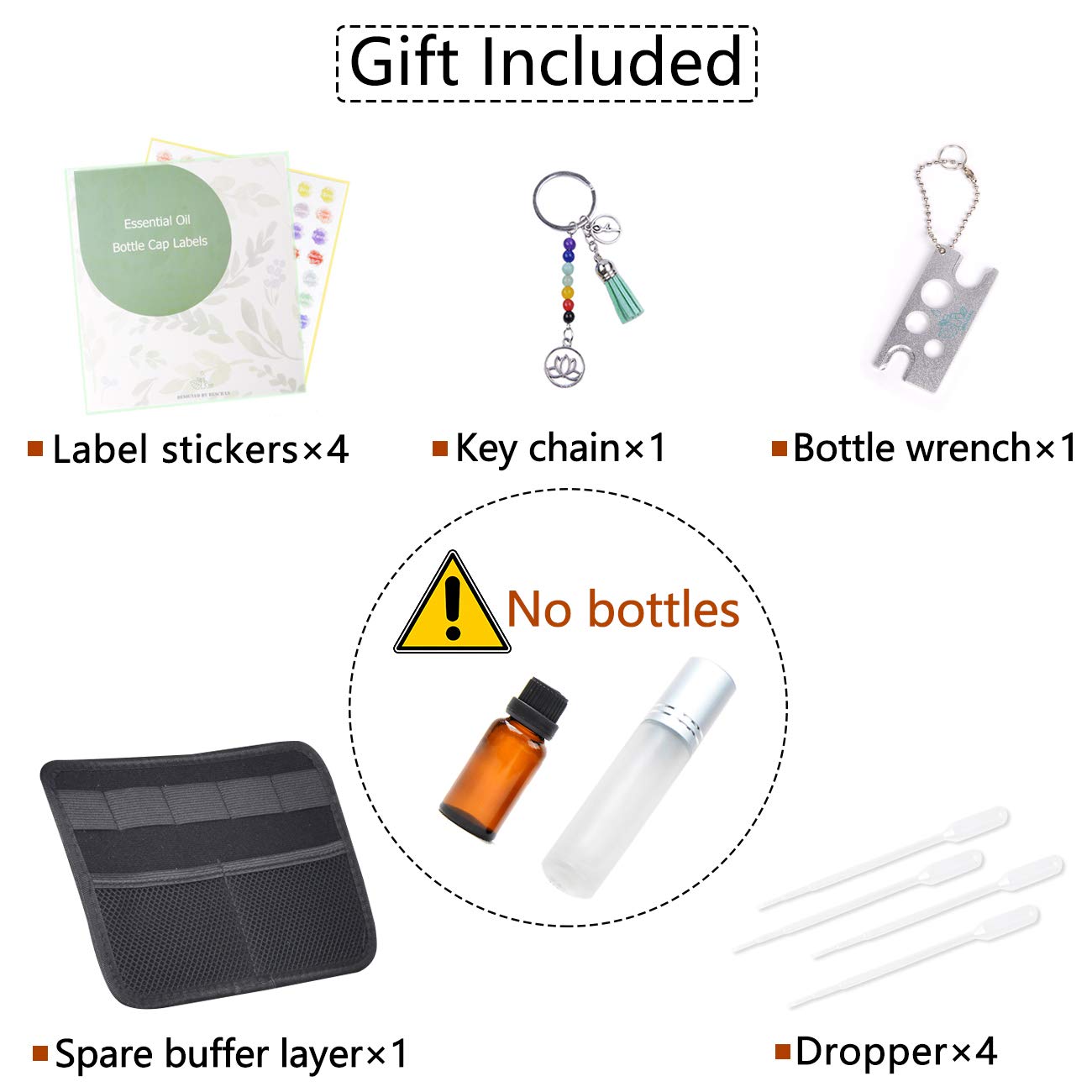 Beschan Essential Oil Storage Case Traveling Carrying Oil Holder with Writable Labels and Opener Free Holds 5 10 15 ml 42 Bottles & Roller Bottles-10"Lx8.5"Wx3.9"H: Health & Personal Care