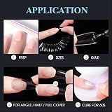 gelike ec Gel Tip Extensions Kit Medium Clear 552 PCS 12 Sizes 0-10 view 7