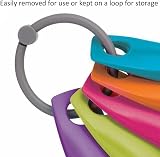 SHATCHI Measuring Spoon Set, 5 Plastic Spoons, Colored, Dishwasher Safe view 2