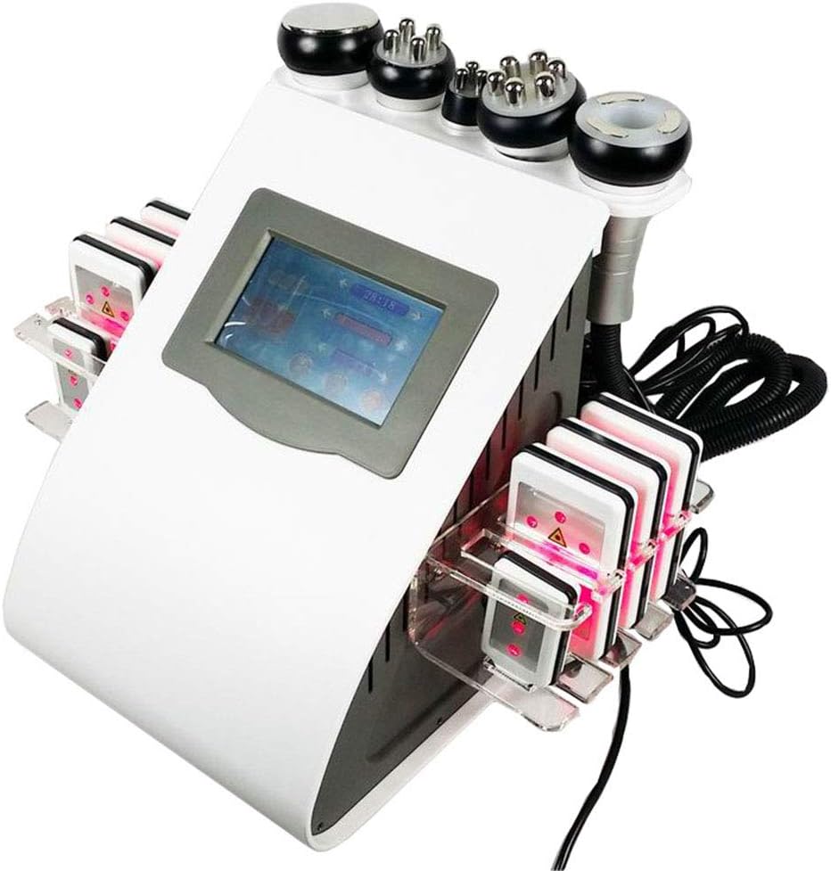 MIAOLULU 6 In 1 Body Slimming Machine, RF Body Cellulite Removal Fat Burning Beauty Device Cavitation Machine for Eliminate Wrinkles
