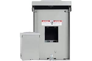MUJURUR 60 Amp Sub Panel, 2-Space 3-Wire Circuit Breaker Box - Compatible with Siemens Q Series, Waterproof Heavy-Duty Rustproof Shell, Indoor & Outdoor Use