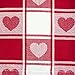 DII Valentine's Day Table Top Collection, Table Runner, 14x72, Checkered Heart