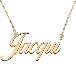 HUAN XUN Customized Custom Simple Any Name Necklace