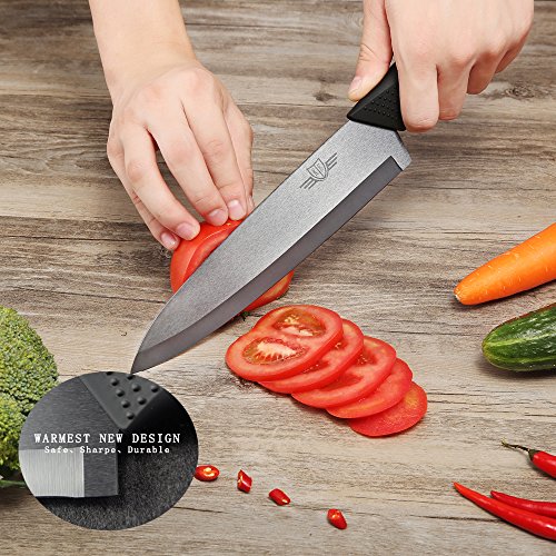 Kitchen Emperor Ceramic Chef Knife 8 inch,Professional Chef Knife with