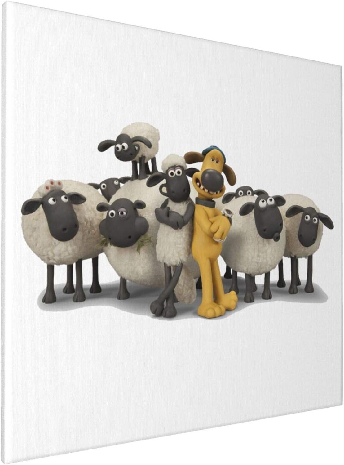 Amazon フレーム装飾画 ひつじのショーン キャンバスアート アートパネル 壁アート インテリア絵画 壁画 壁掛け モダンアート 版画 壁飾り ポスター 木枠 完成品 パネル絵 モダン 現代 部屋飾り ソファ 背景絵画 玄関に飾る 寝室 アートフレーム ウォールステッカー