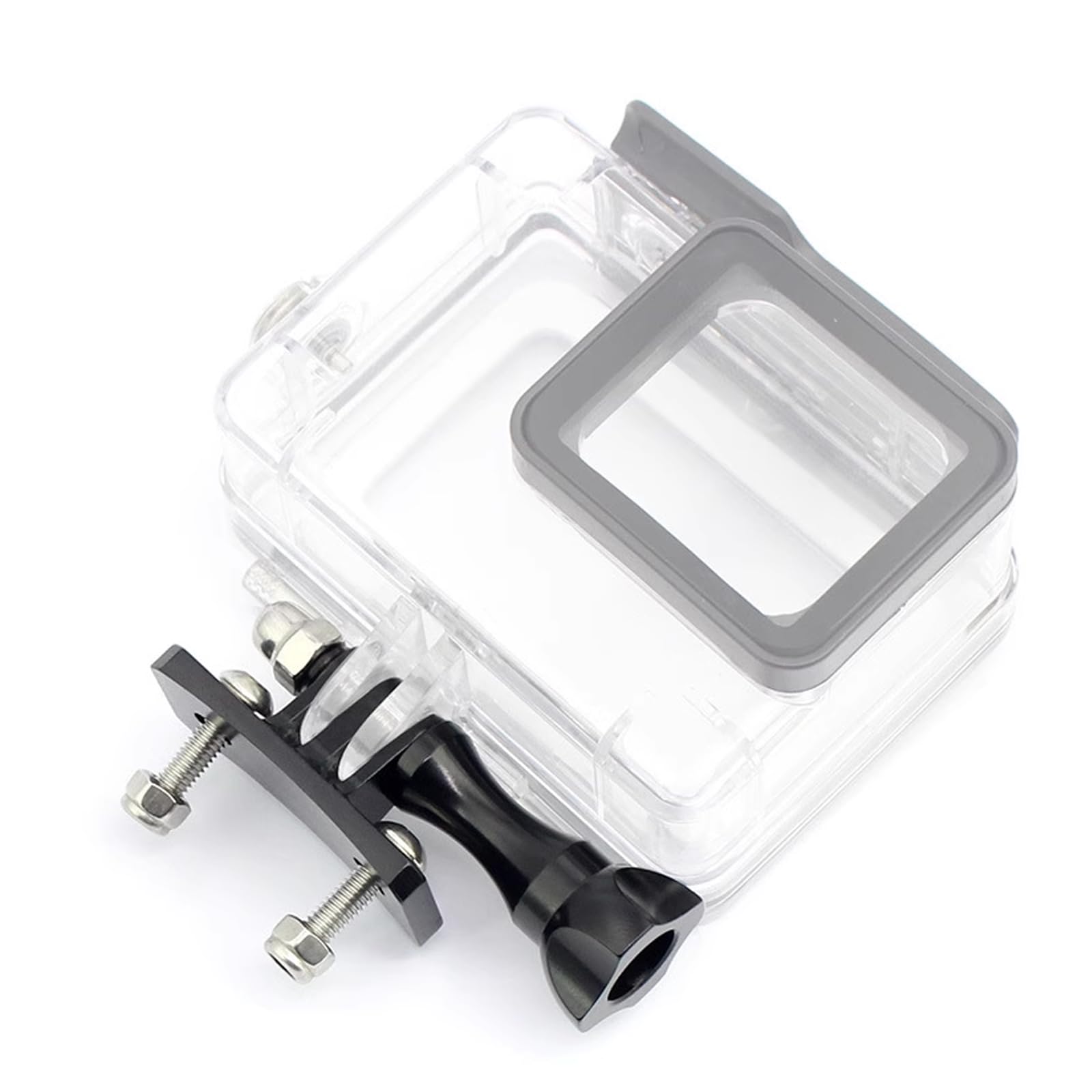 Tbest Helmet Mount Other Action Camera Accessories Skydiving Helmet Fixed Mount Holder Adapter for 7 6 5 4 Action Cameras(black) (Black)