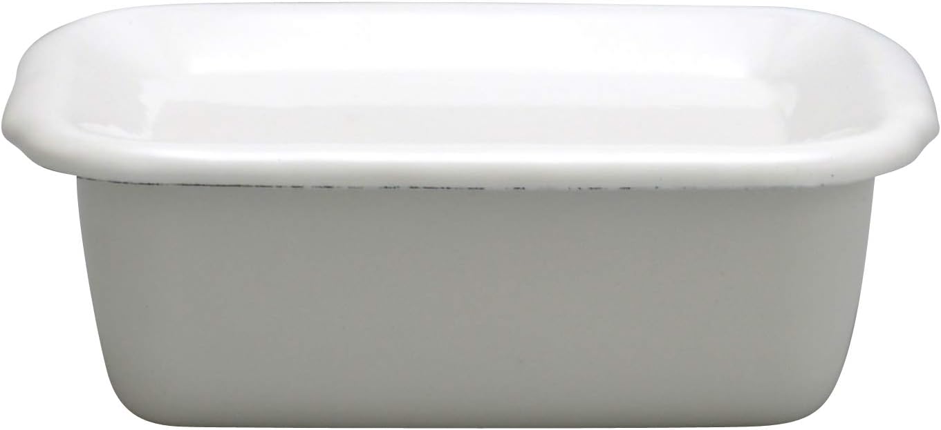 野田琺瑯(Nodahoro) White Series Rectangular deep S with Enamel lid