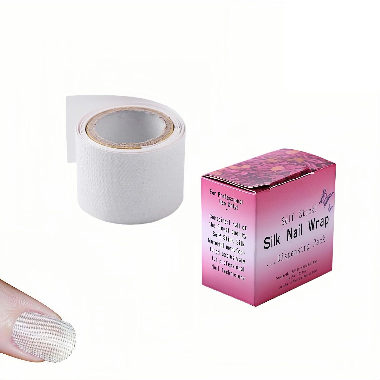 Photo 1 of ***Missing Parts*** Nail Repair Tape, Self-Adhesive Silk Repair Tape | Instant Nail Reinforcement & Protection Wrap for Broken, Cracked Nails | Easy Trim, Invisible Under Polish | DIY & Salon Use(1 Roll)