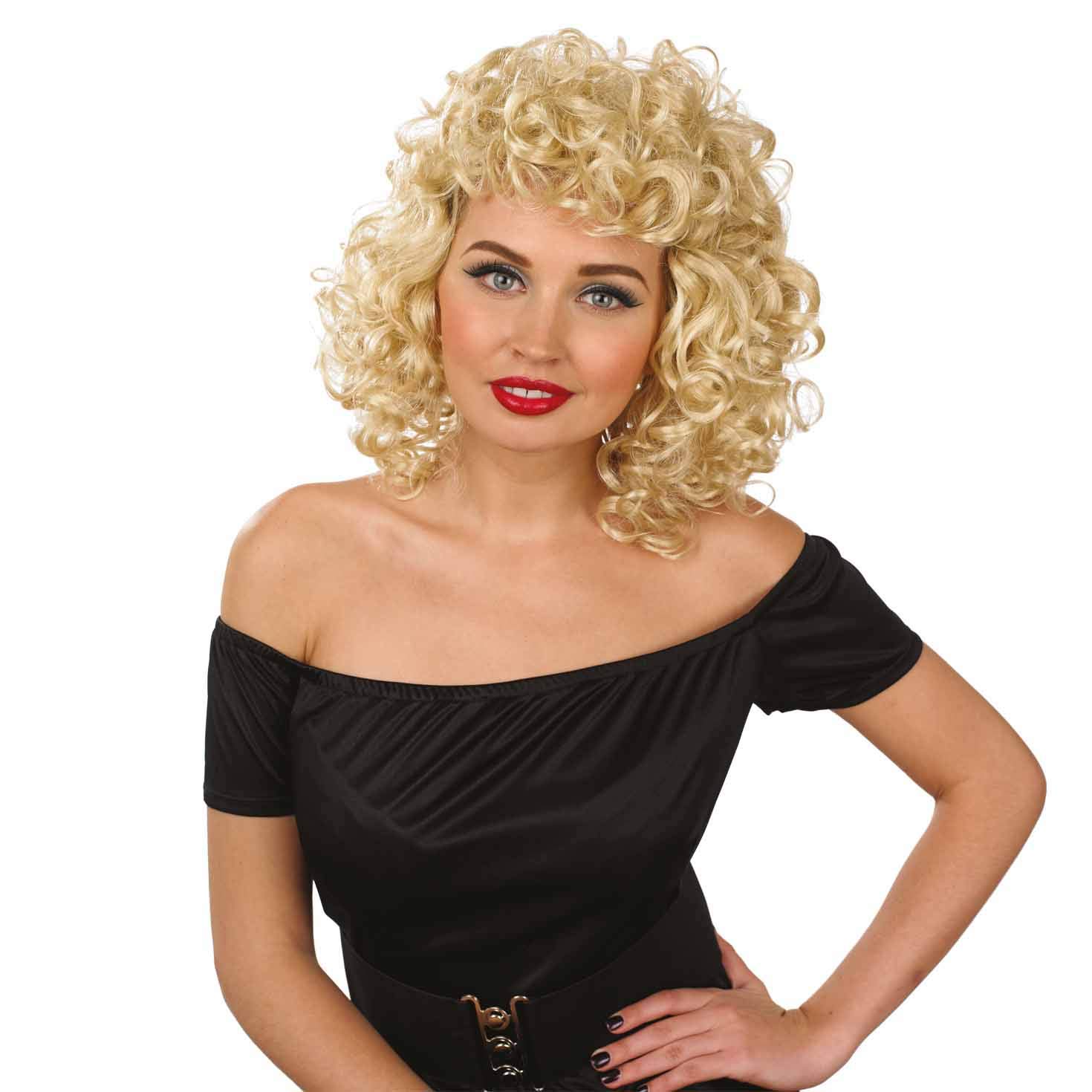 Xl Sandy Grease Fancy Dress Costume Womens Black 70s Movie