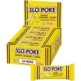 Atkinson's Slo Poke Chewy Caramel Long Lasting Candy Bar, 1.5oz, 24ct Pack | Long lasting old fashioned sucker bar. Gluten free and kosher. A nostalgic Texas favorite since 1932.