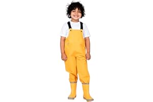 JAN & JUL Waterproof Snow Bib Pants with Fleece-Lining, Overalls for Toddlers and Kids