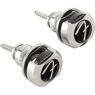 Guitar Strap Locks – Choose Finish: Silver, Gold, Or Black – Ships From US