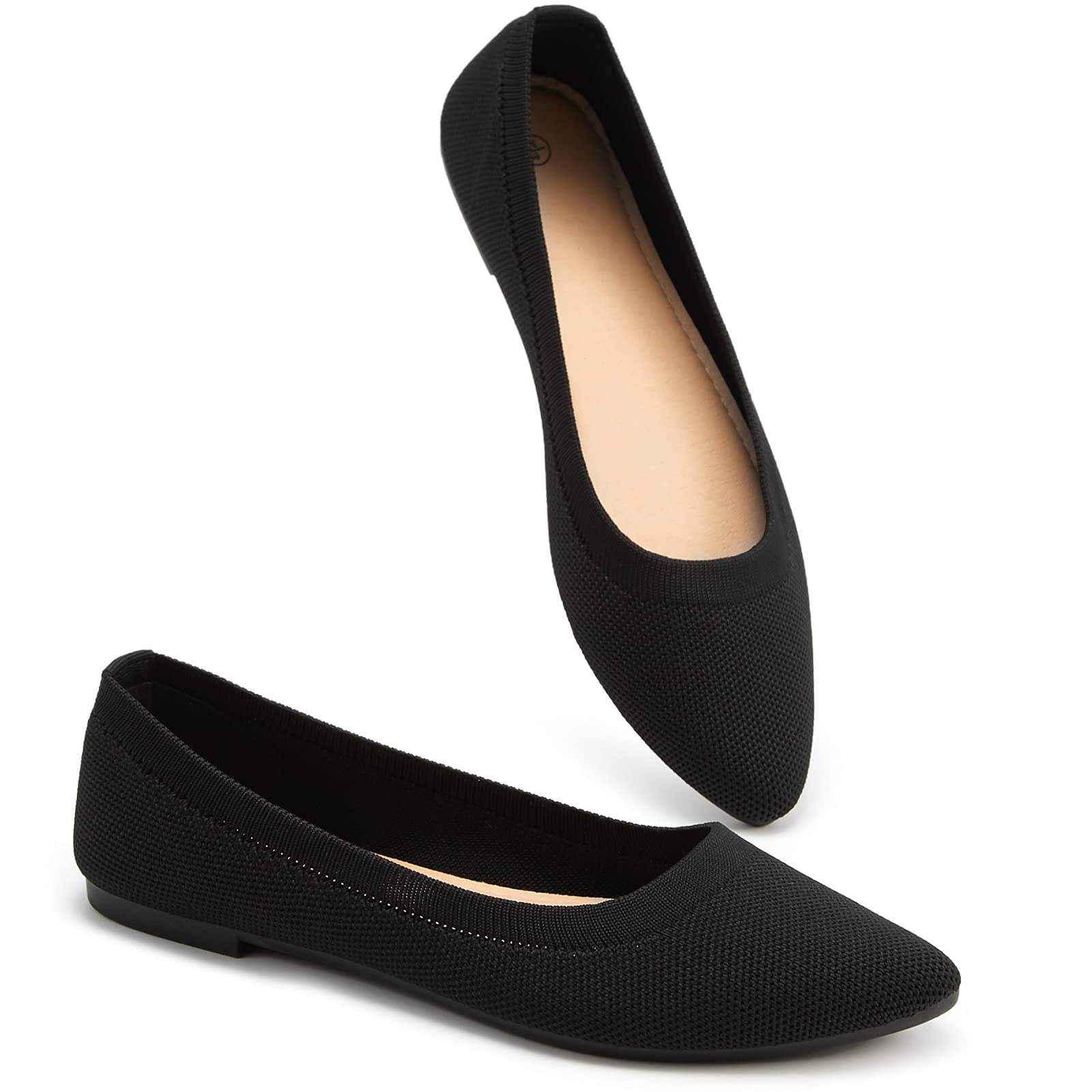 BABUDOG Women's Mesh Flats Shoes Pointed-Toe Dress