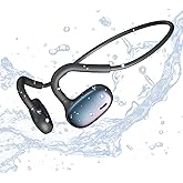 Ulian Open Ear Sports Headphones, Air Conduction Bluetooth 5.3 Wireless Headset with Deep Bass, Noise Canceling and Comfort Wearing, IPX6 Waterproof Sports Earbuds for Gym, Workout, Running, Cycling