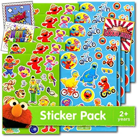 Sesame Street Stickers With Reward Stickers Bundle Includes With 3 Specialty Separately Licensed GWW Reward Stickers
